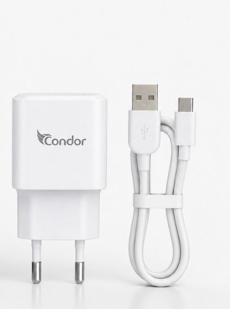 شاحن حائط سريع Condor مع كيبل USB – Fast Charger